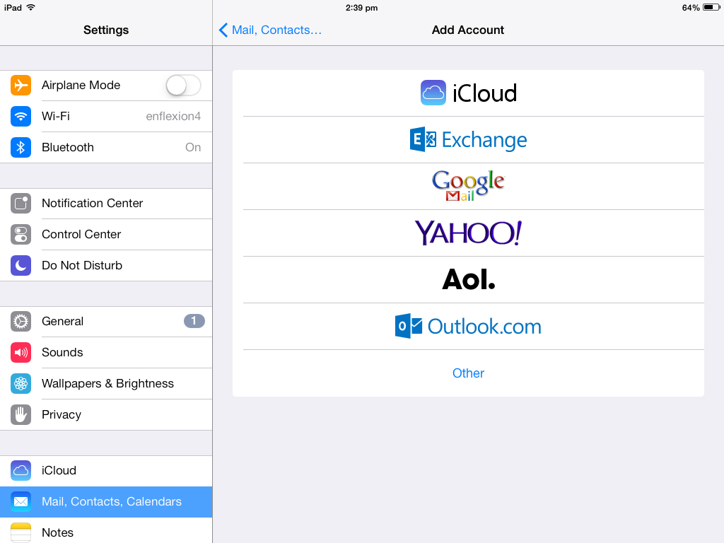 Add Email Account to iPad